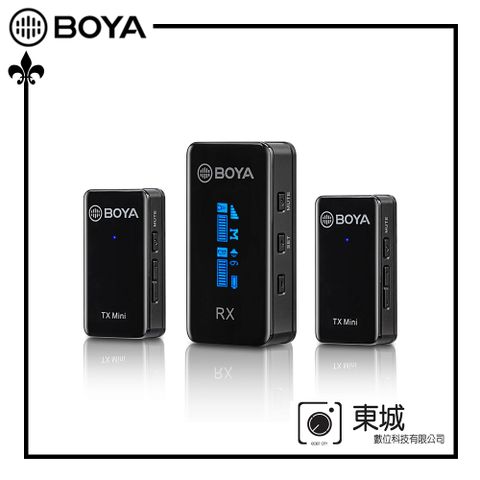 BOYA 博雅 BY-XM6-S2 MINI 一對二雙聲道無線迷你麥克風 東城代理商公司貨