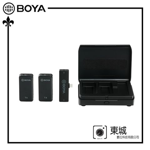 提供卓越的廣播級音質BOYA 博雅 BY-XM6-K6 一對二雙聲道無線迷你麥克風-Type-C 東城代理商公司貨