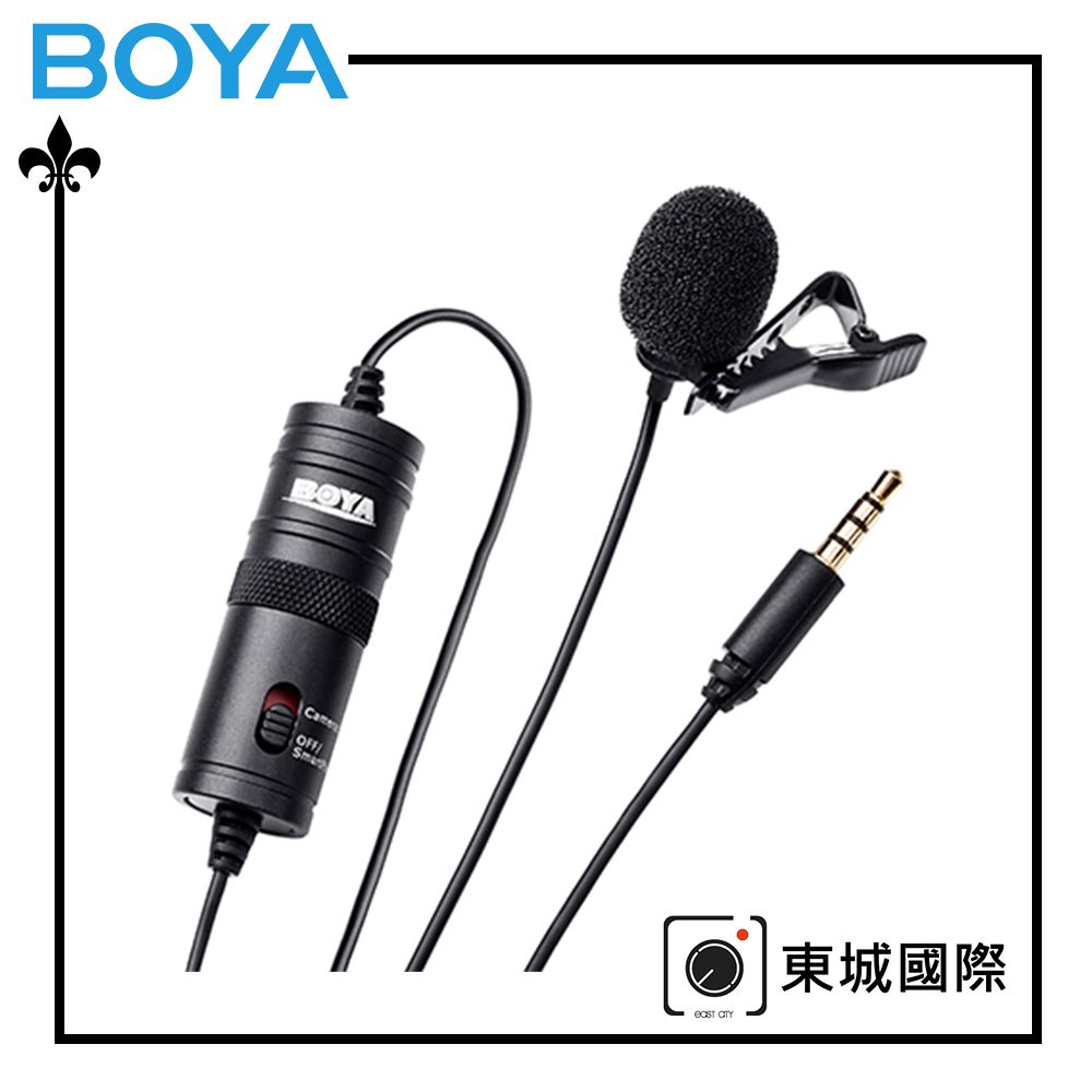 BOYA  博雅 BY-M1 全向型領夾式電容麥克風 手機/相機通用 東城代理公司貨