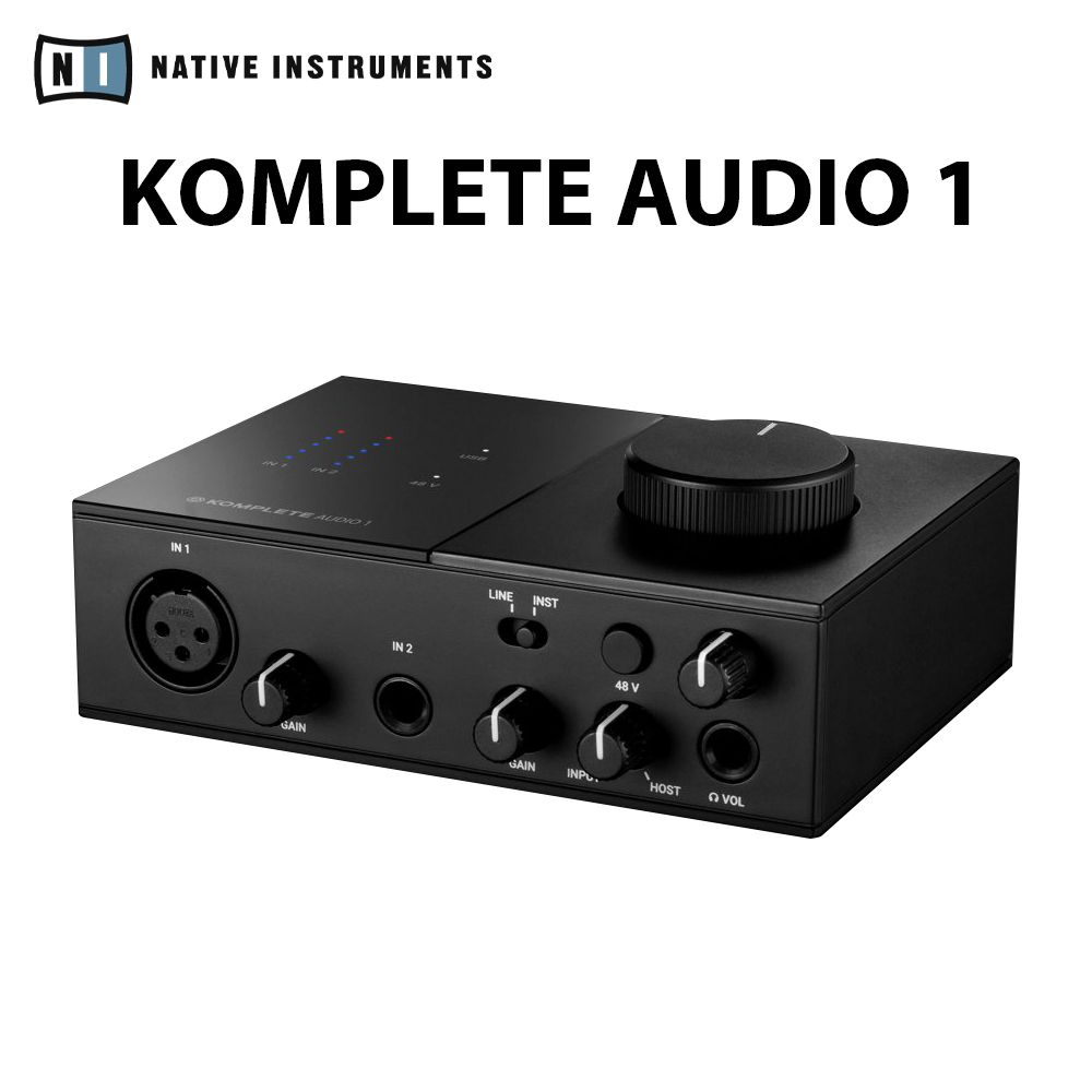 Native Instruments  - KOMPLETE AUDIO 1 雙軌錄音介面 穎凱公司貨