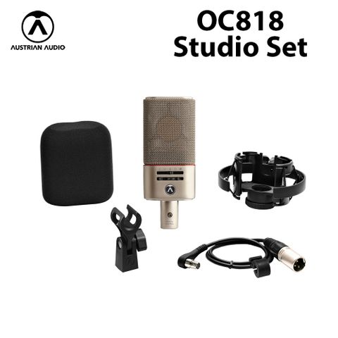 Austrian Audio OC818 Studio Set 多指向 電容式麥克風 公司貨 香檳金