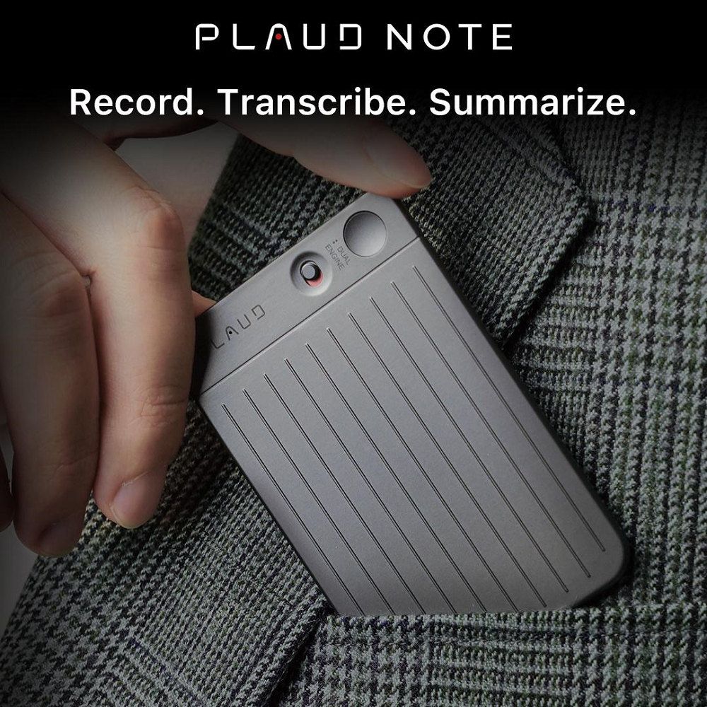 PLAUD NOTE  AI 智慧錄音卡-太空黑