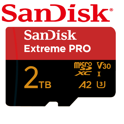 SanDisk 晟碟 ExtremePRO microSDXC A2 2TB記憶卡