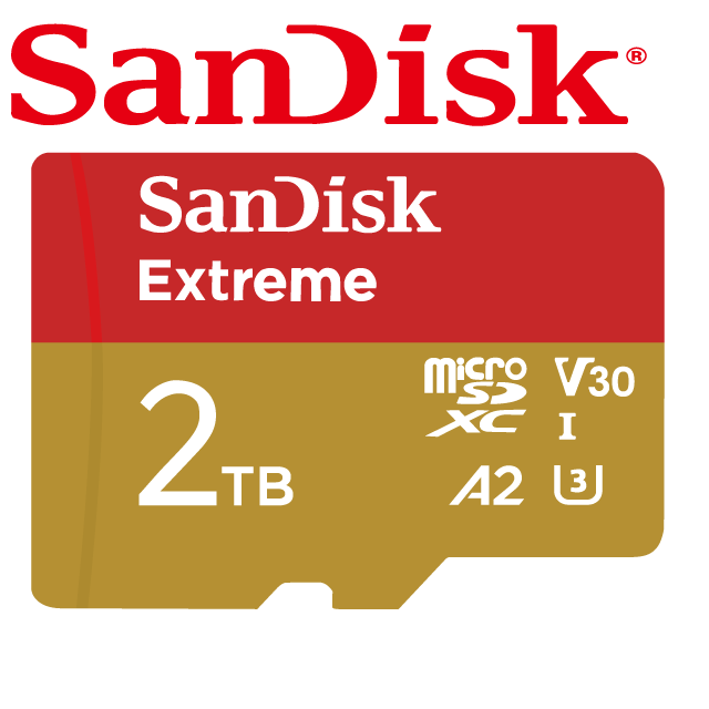 SanDisk 晟碟 Extreme microSDXC A2 2TB 記憶卡