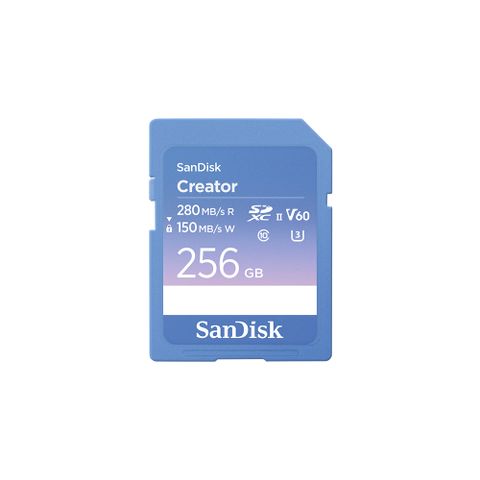 SanDisk CREATOR SD UHS-II 記憶卡 256GB(公司貨)