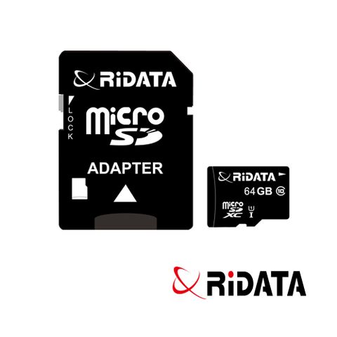RIDATA錸德 Micro SDXC UHS-I Class10 64GB 手機專用記憶卡