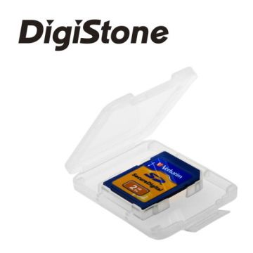 MoistLabo 明色 DigiStone  SD/SDHC 1片裝記憶卡收納盒/白透 (3個)