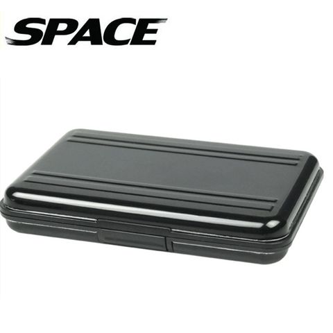 SPACE 鋁合抗震防塵 16片裝 抗靜電多功能記憶卡收納盒(8SD+8TF) 黑