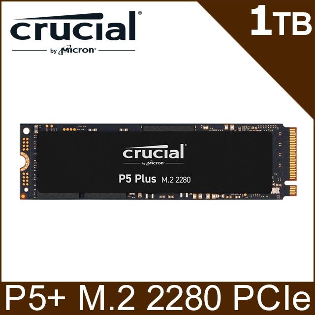 美光Micron Crucial P5 Plus 1TB M.2 2280 PCIe SSD 固態硬碟- PChome