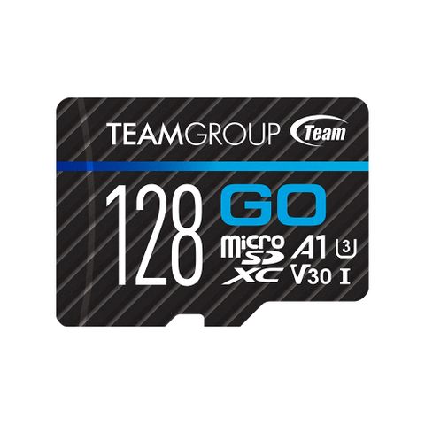 TEAM 十銓 GO Card 128GB MicroSD UHS-I U3 運動攝影機專用記憶卡 (含轉卡+終身保固)