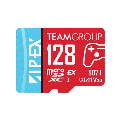 TEAM 十銓 APEX SD7.1 MicroSD Express 超高速記憶卡 128GB