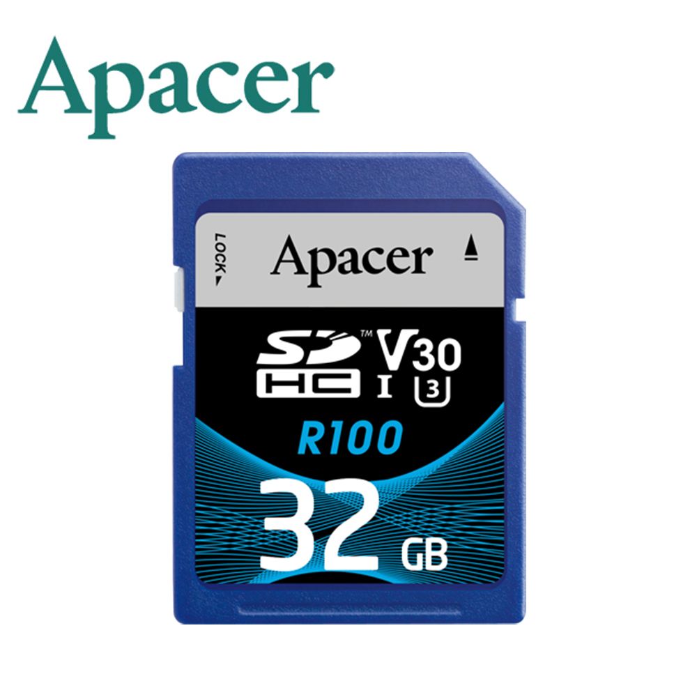 Apacer 宇瞻  32GB SDHC U3 V30 記憶卡(100MB/s)