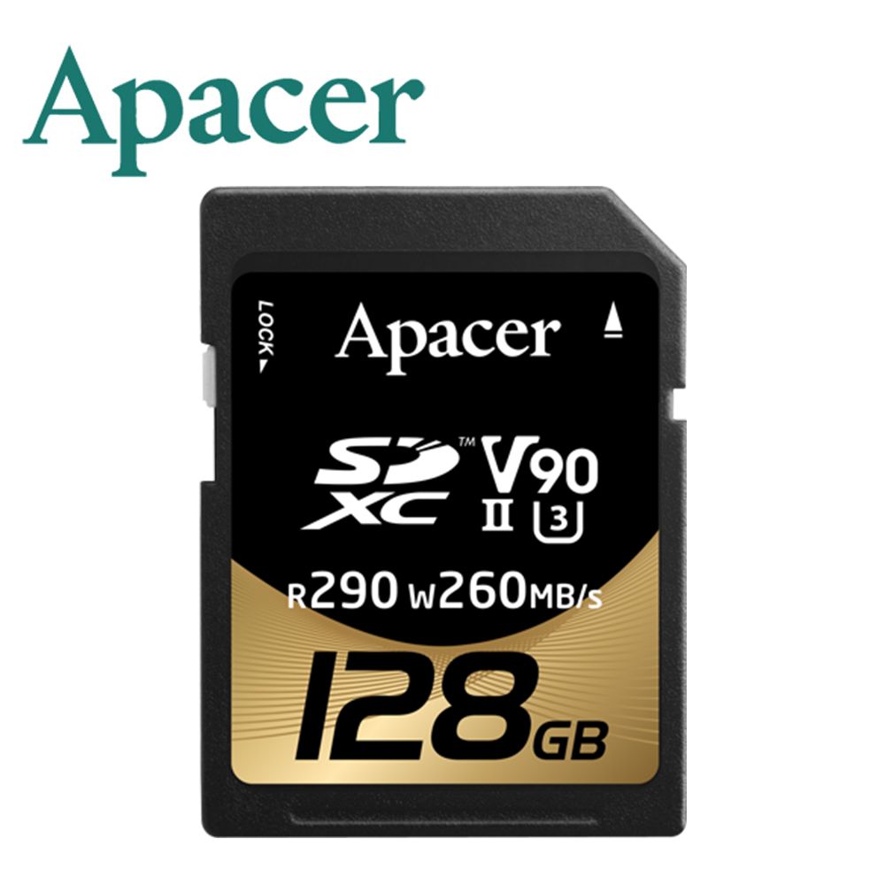 Apacer 宇瞻  128GB SDXC U3 V90 記憶卡(290MB/s)