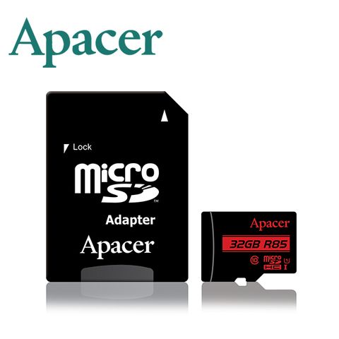 Apacer 宇瞻 32GB MicroSDHC U1 Class10 記憶卡(85MB/s)