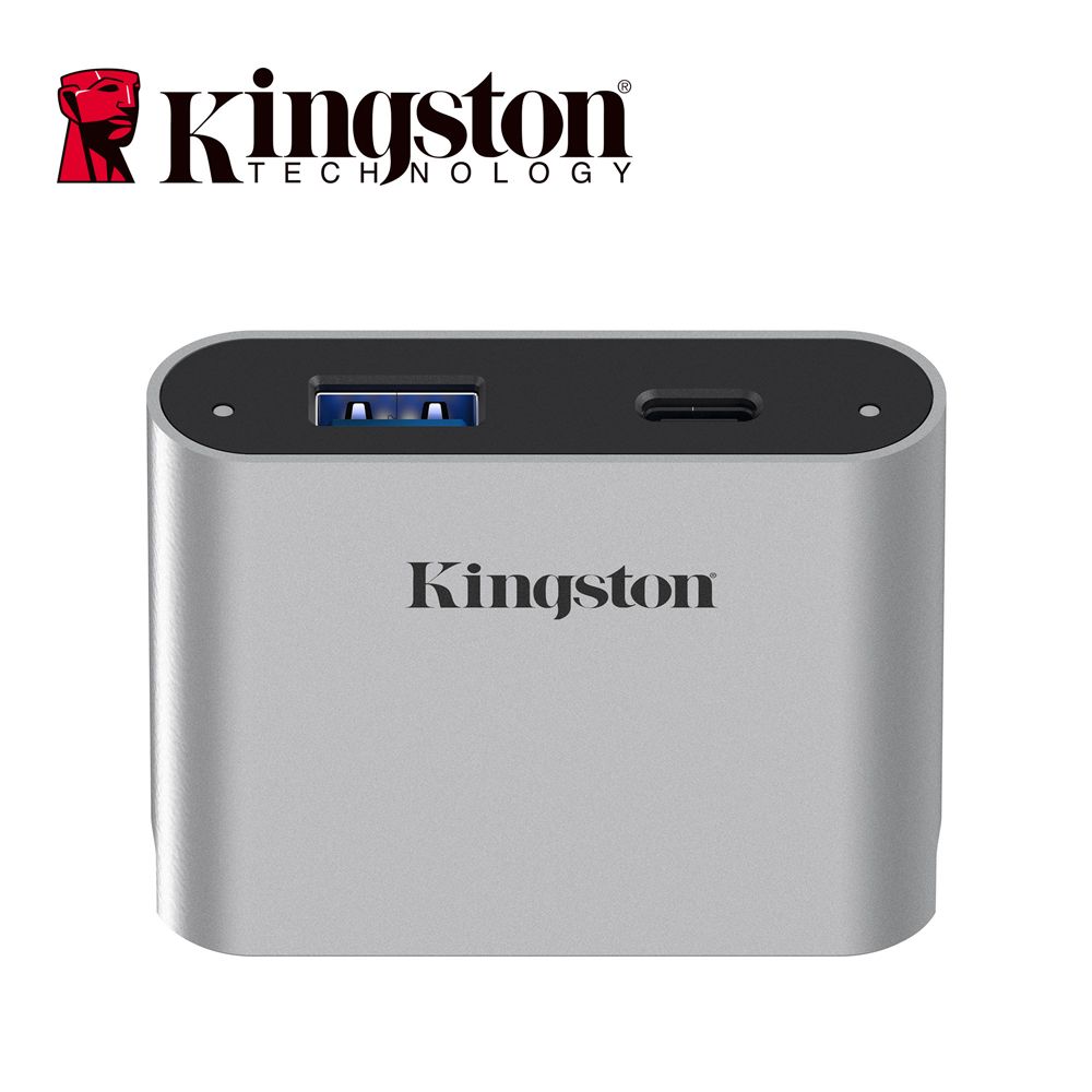 Kingston 金士頓  Workflow USB miniHub 高速集線器 含USB-C轉USB-A傳輸線(WFS-USB) 