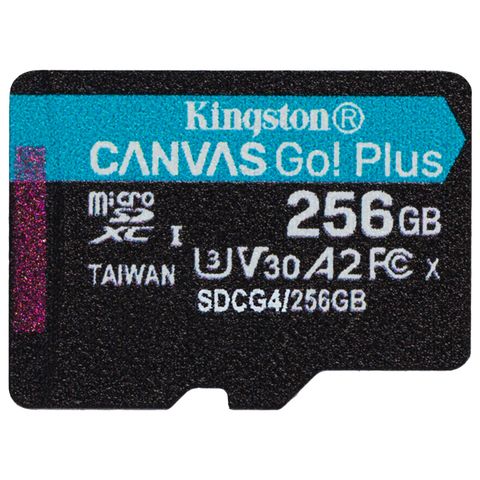 Kingston 金士頓 Canvas Go! Plus 200MB/s 256GB MicroSD 記憶卡 (SDCG4/256GB)