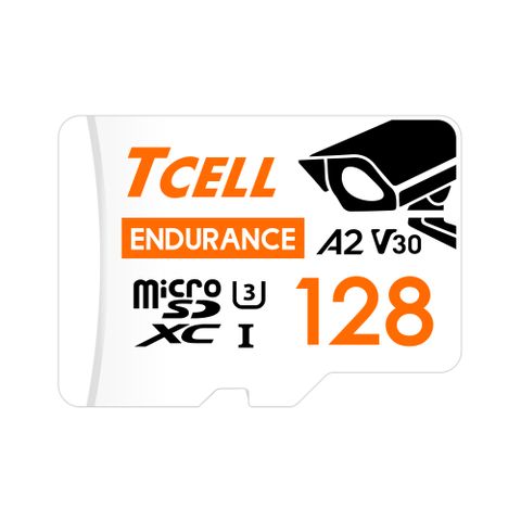 TCELL冠元 MicroSDXC UHS-I (A2)U3 128GB 監控專用記憶卡-2入組