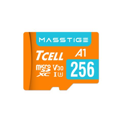 TCELL冠元 MASSTIGE A1 microSDXC UHS-I U3 V30 100MB 256GB 記憶卡(5入組)