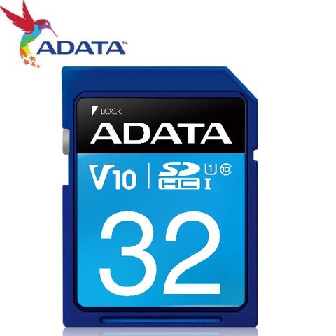 威剛 ADATA 32GB 100MB/s U1 SDHC UHS-I C10 V10 記憶卡