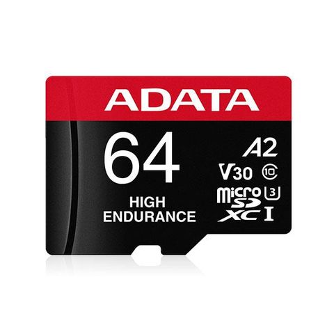 ADATA 威剛 High Endurance microSDXC UHS-I U3 A2 V30 64G 高耐用記憶卡(附轉卡)