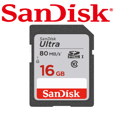 讀取速度80MB/s!!SanDisk SDHC Ultra 16GB記憶卡