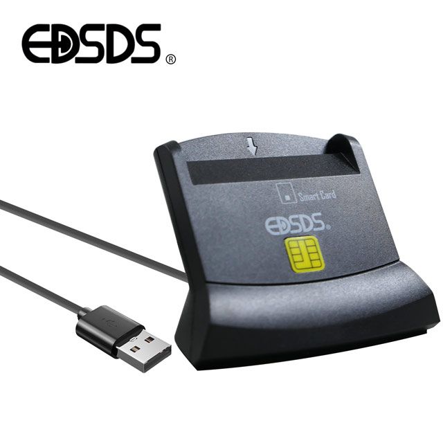  EDSDS 直立式晶片卡讀卡機 EDS-USB127 |USB2.0|直立式插卡|