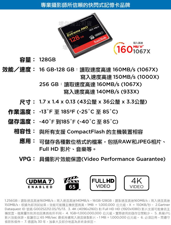 SanDisk Extreme Pro CF GB 記憶卡MB/S 公司貨   PChome h購物