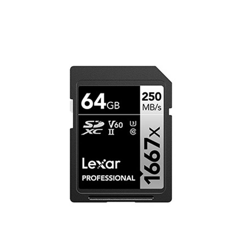 Lexar 雷克沙   Professional 1667x SDXC UHS-II  64G記憶卡 SILVER 系列