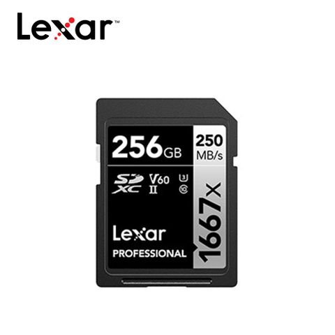 Lexar 雷克沙 Professional 1667x SDXC™ UHS-II 256G記憶卡 SILVER 系列
