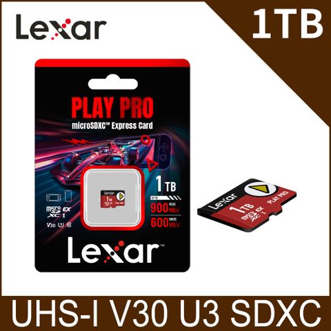 Lexar PLAY PRO microSDXC Express  1TB 超高速記憶卡(Switch 2專用)