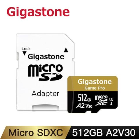 Gigastone 立達 【2入組】 microSDXC UHS-I U3 A2(V30) 512G記憶卡(附轉卡)