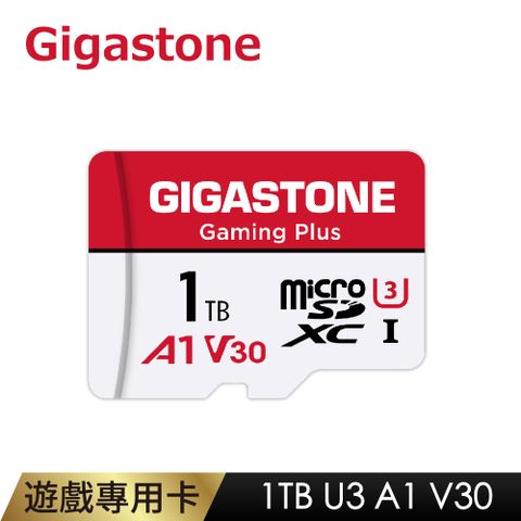 Gigastone 立達 Gaming Plus microSDXC UHS-Ⅰ U3 1TB遊戲專用記憶卡(1T A1V30 支援Switch)