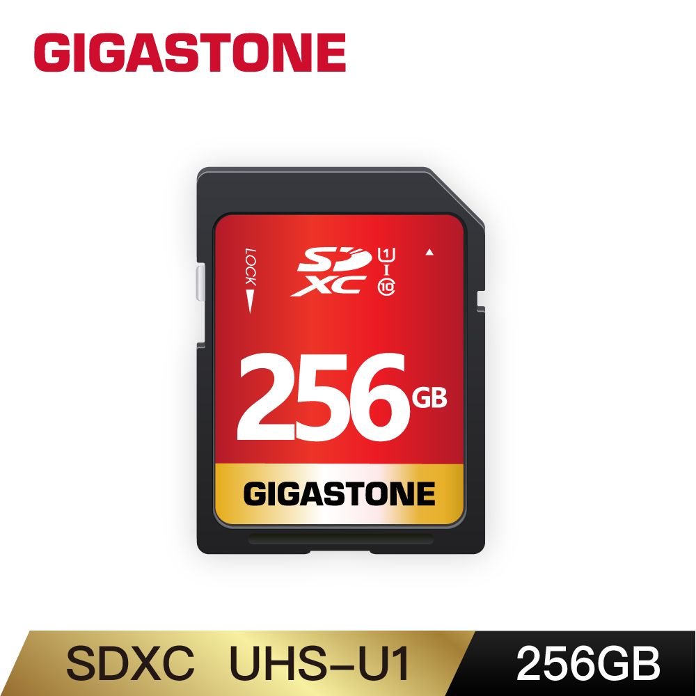 Gigastone 立達  SDXC SD UHS-I U1 C10 256GB記憶卡(256G 單眼相機/攝錄影機專用記憶卡)