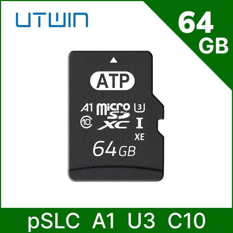 【優科技UTWIN】microSDXC A1 U3 64GB pSLC 記憶卡
