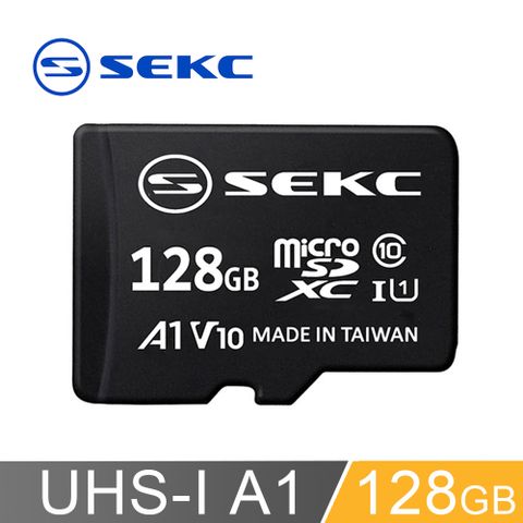 SEKC 【SEKC】128GB MicroSDXC UHS-1 V10 A1 記憶卡-附轉卡