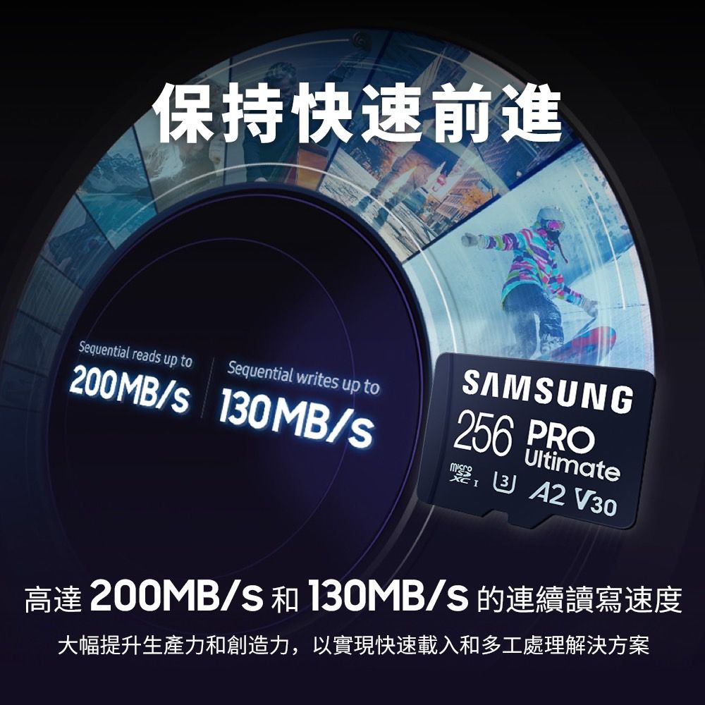 Samsung 三星  PRO Ultimate microSDXC UHS-I U3 A2 V30 128GB記憶卡 公司貨 (MB-MY128SA)