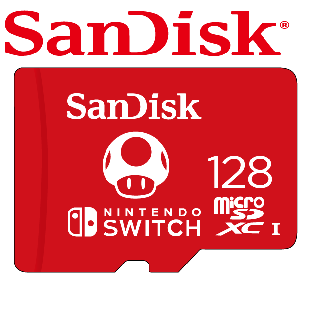 SanDisk 晟碟 100MB Nintendo Switch專用 U3 128GB記憶卡(工業包)