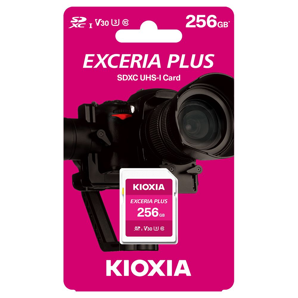 KIOXIA EXCERIA PLUS 256GB UHS-I V30 U3 SDXC 記憶卡- PChome 24h購物