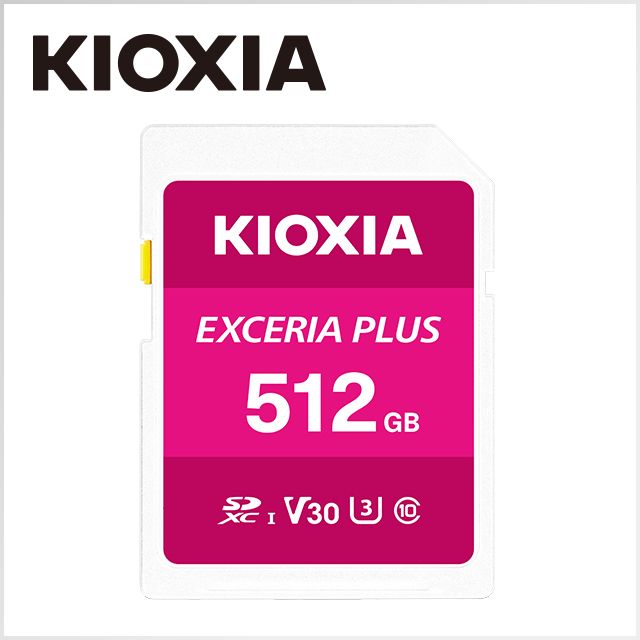 KIOXIA 鎧俠  EXCERIA PLUS 512GB UHS-I V30 U3 SDXC 記憶卡