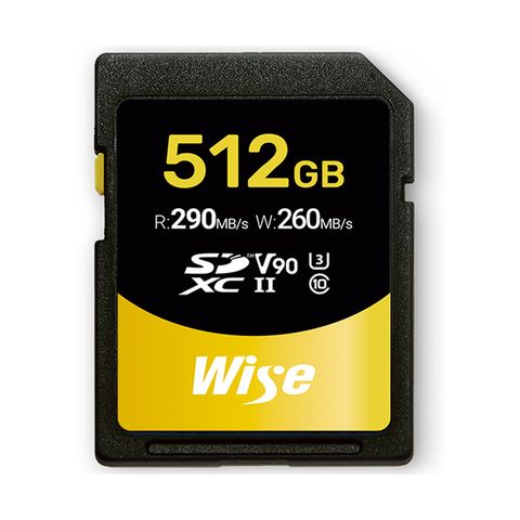 ✔通過FUJIFILM認證Wise 512GB SDXC UHS-II V90 記憶卡