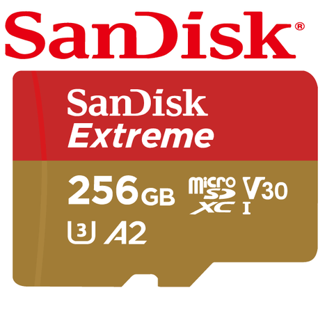 SanDisk 晟碟 190MB Extreme microSDXC A2 256GB 記憶卡