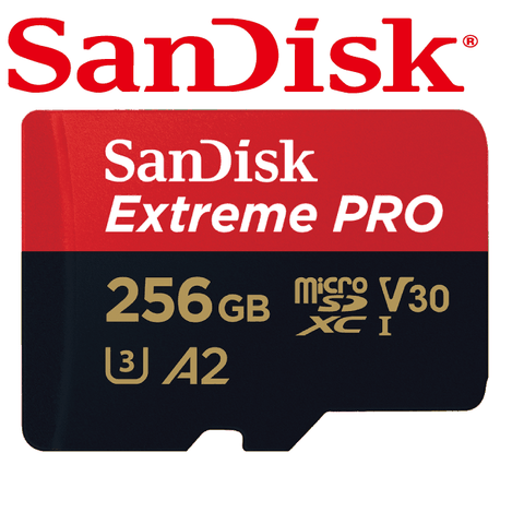 SanDisk 晟碟 200MB ExtremePRO microSDXC A2 256GB記憶卡