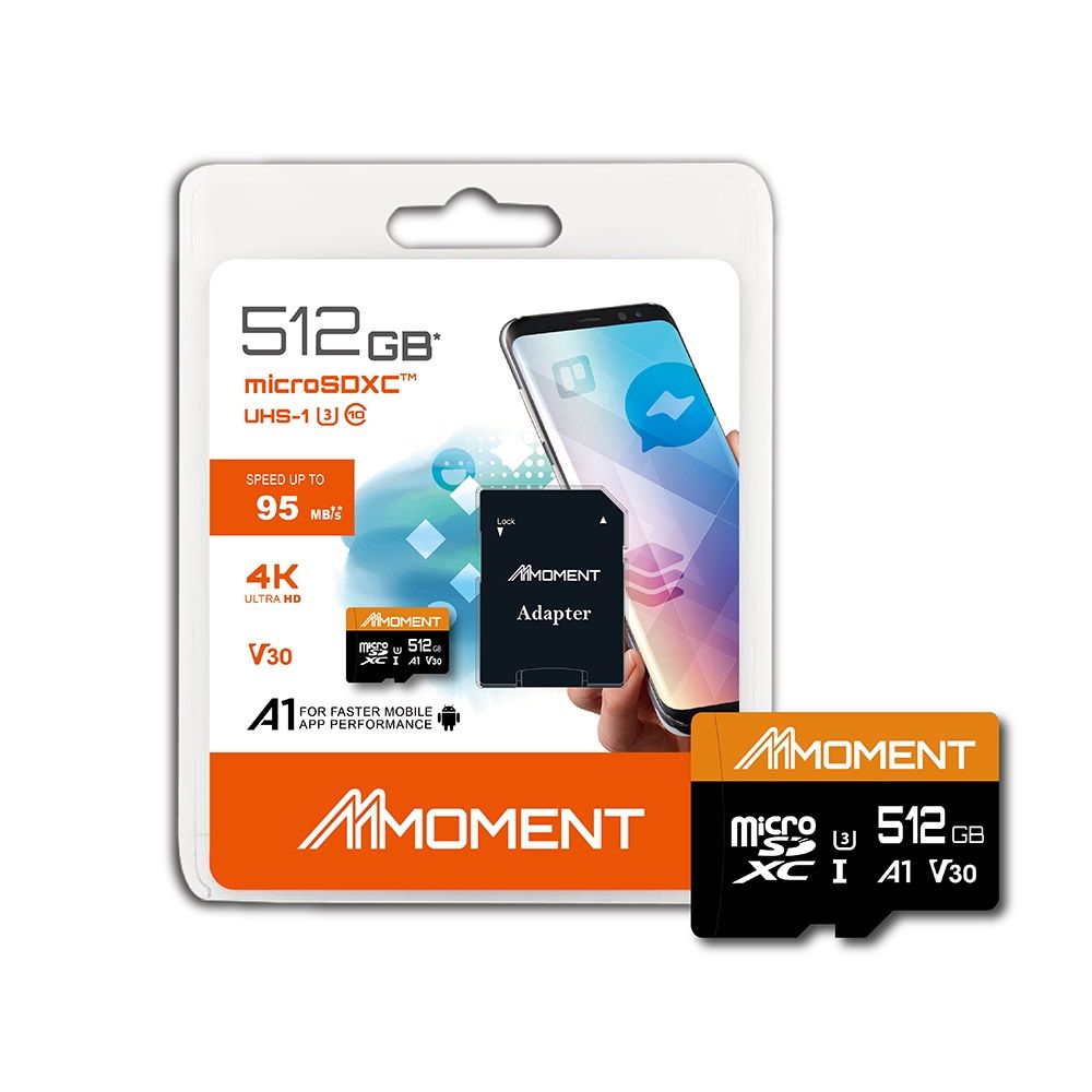 moment  閃點 microSDXC UHS-I V30/A1 512GB 記憶卡