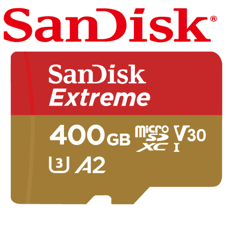 SanDisk 晟碟 Extreme microSDXC A2 400GB 記憶卡(工業包)