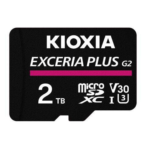 KIOXIA 鎧俠 EXCERIA PLUS G2 Micro SDXC UHS-I (U3/V30) 2TB 記憶卡 (日本製造 / 附轉卡)