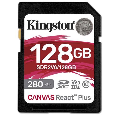 ★終身保固★KINGSTON 128GB SDXC Canvas React Plus V60 280MB SDR2V6/128GB UHSII 金士頓 記憶卡
