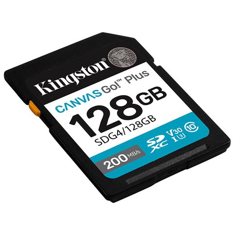 Kingston 金士頓 128GB SDXC SDG4/128GB 200MB/s UHS-I U3 V30 A2 相機 記憶卡
