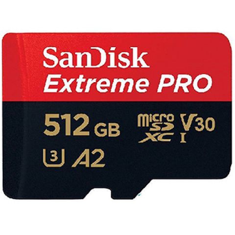 SanDisk 512GB microSDXC【200MB/s Extreme Pro】 4K U3 A2 V30手機記憶卡