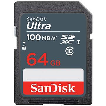 ★讀取速度達100MB★SanDisk 64GB 64G SD SDXC ultra 100MB UHS-I SDSDUNR-064G-GN3IN 相機記憶卡 (不是手機小卡)