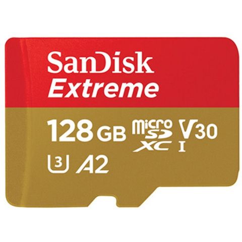 SanDisk 128GB microSDXC【190MB/s Extreme】 4K U3 A2手機記憶卡